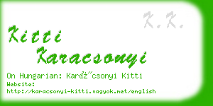 kitti karacsonyi business card